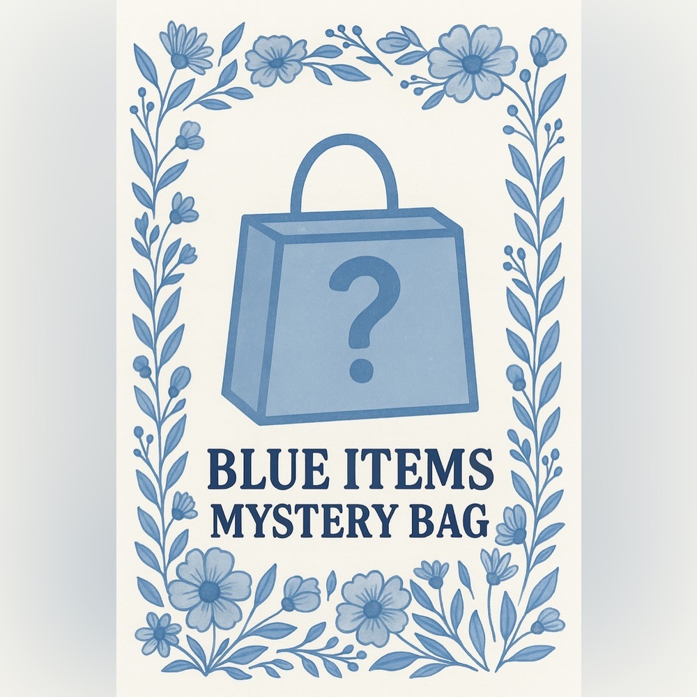 Size Lg Dark Blue Mystery Bag $179 value - 6 items
